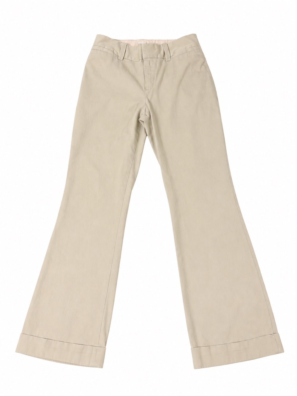 Banana Republic Martin Fit Beige Flared Chino Pants